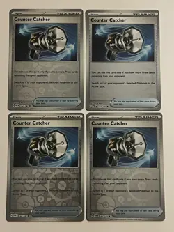4x Playset Counter Catcher 160/182 Sv04: Paradox Rift - Pokemon TCG reverse holo - Image 1