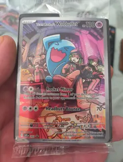 Destined Rivals Team Rocket's Wobbuffet - SVP 203 - SEALED ETB Promo Pokemon TCG - Image 1
