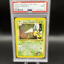 2000 POKEMON GYM CHALLENGE 9 KOGA'S BEEDRILL HOLO PSA 9 - Image 1