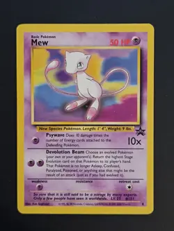Pokemon TCG Mew #8 WOTC Black Star Promo Non-Holo - Image 1