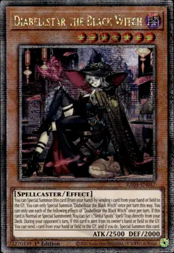 Diabellstar The Black Witch - Quarter Century Secret Rare RA04-EN047 - YuGiOh - Image 1