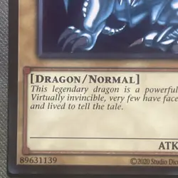 Blue-Eyes White Dragon (Version 2) LCKC-EN001 Legendary Collection Kaiba Yugioh - Image 5