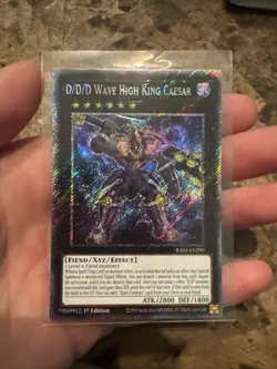 YuGiOh! D/D/D Wave High King Caesar RA04-EN290 Platinum Secret Rare - Near Mint - Image 1
