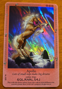 Rare Foil Bella Sara APOLLO Card Single S2/17 from Ancient Lights Series - Image 1
