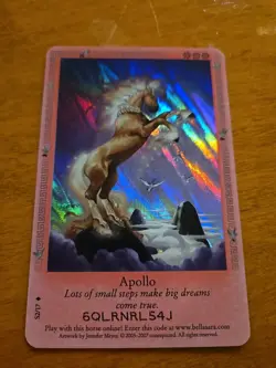 Rare Foil Bella Sara APOLLO Card Single S2/17 from Ancient Lights Series - Image 2