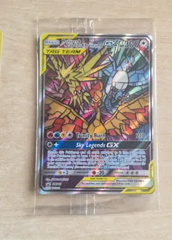 Sealed Moltres & Zapdos & Articuno GX SM210 Promo Pokemon Card NM - Image 1