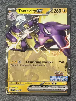 Toxtricity ex SVP 215 PROMO Illustration Contest 2025 Stamped Pokemon Card - Image 1