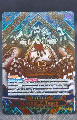One Piece Card Game Marshall D. TEACH OP09-093 Special Gold Rare OP12 - Image 1