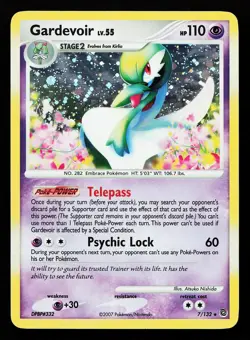 Gardevoir 7/132 Holo BLEED Error Rare Secret Wonders Pokemon Card - Image 1
