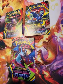 Pokemon Mega Evolution Phantasmal Flames Trainer Tips Art Card Set 3 cards - Image 2