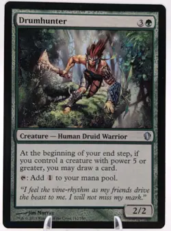 Drumhunter | C13 | EDH Staple Ramp & Card Draw | MTG Stompy Mana Dork | LP - Image 1