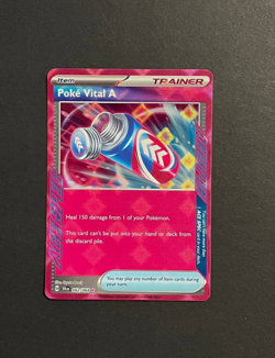 Pokemon Poke Vital a 062/064 SV Shrouded Fable Holo Ace Spec Rare Card NM - Image 1