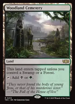 Woodland Cemetery Commander: Tarkir: Dragonstorm NM MTG Non-Foil - Image 1
