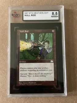 MTG Null Rod Weatherlight KSA graded 8.5 FREE SHIPPING !!! - Image 1