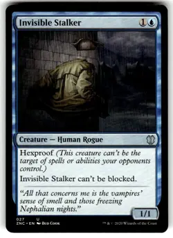 Invisible Stalker Commander: Zendikar Rising Regular MTG - Image 1