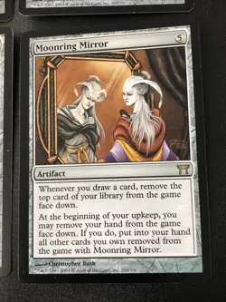 Moonring Mirror X4 Champions Of Kamigawa Ex Cond See Pics Front Back - Image 2