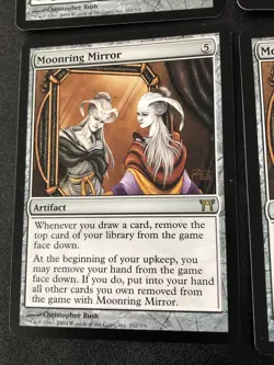 Moonring Mirror X4 Champions Of Kamigawa Ex Cond See Pics Front Back - Image 3