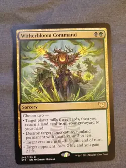 MTG Witherbloom Command (248/447) Strixhaven School of Mages Japanese NM - Image 1