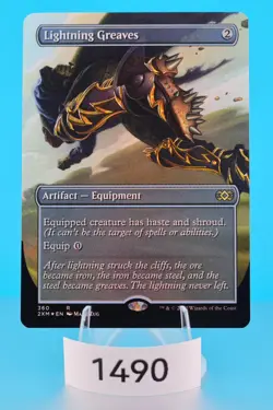 MTG Lightning Greaves (Borderless) Double Masters Foil #360 - Image 1