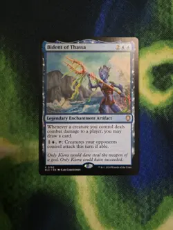 MTG - BIDENT OF THASSA - Bloomburrow Commander (R) - Image 1
