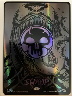 Swamp 1952 Venom Raised FOIL | Near Mint FOIL | SLD Secret Lair Drop Magic MTG - Image 1