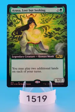MTG Azusa, Lost but Seeking (Extended Art) Core Set 2021 Foil #372 - Image 1