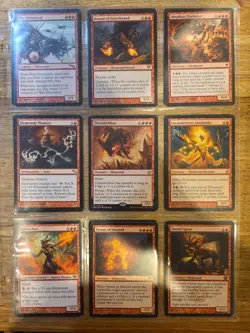 MtG 18x Mono Red Elementals Commander Page Pack - Image 1