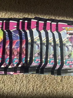 Pokemon Fusion Strike Sleeved Booster Pack Assorted Packs Sealed x12 - Image 3