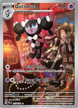 Pokemon TCG Gothorita 213/193 Paldea Evolved Illustration Rare Full Art Holo - Image 1
