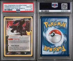 Pokemon Celebrations #17 Umbreon Gold Star Classic Collection Pop Ser 5 PSA 10 - Image 3