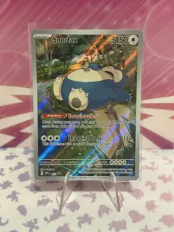 Pokemon TCG Snorlax SVP 051 Promo English 151 Holo Full Art Illustration - Image 1