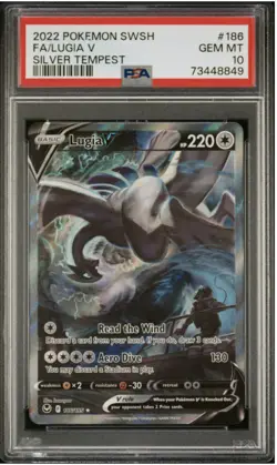 Pokemon TCG Lugia v Alt Art 186/195 Silver Tempest PSA 10 - Image 1