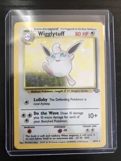 Pokemon Wigglytuff 16/64 Jungle Set Holo Rare 1999 - Image 1