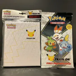 Pokemon 25th Anniversary First Partner Collector's Binder + Galar First Pack NEW - Image 1