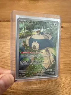 Snorlax 051 Pokemon TCG Scarlet Violet 151 Black Star Promo Full Art Near Mint - Image 1
