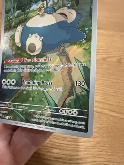 Snorlax 051 Pokemon TCG Scarlet Violet 151 Black Star Promo Full Art Near Mint - Image 5