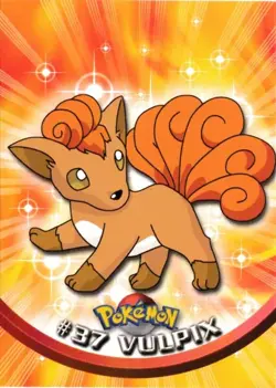Vulpix #37 Topps Series 1 Non-Holo Blue Logo Pokemon TCG NM - Image 1