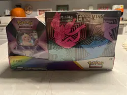 Pokemon TCG Evolving Skies Elite Trainer Box + Mew V Tin (Costco Bundle) - Image 1