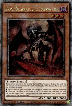Scarm, Malebranche Of The Burning Abyss - Quarter Century RA04-EN233 - YuGiOh - Image 1