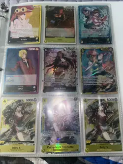 One Piece TCG Binder Collection 200+ NM Cards - Image 1