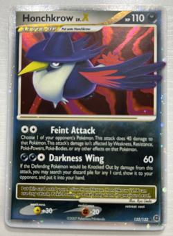 Honchkrow LV.X 132/132 Secret Wonders Holo Pokemon TCG Card 2007 MINT NM - Image 1