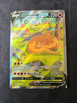 Charizard v SWSH260 Black Star Promo Sword & Shield Card Near Mint Condition - Image 1