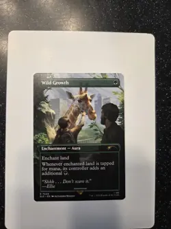 Wild Growth Non-Foil Secret Lair MTG PlayStation The Last of Us I Bonus Card - Image 1
