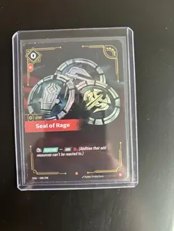 Riftbound TCG League Of Legends Origins Epic Seal of Rage 040/298 NM Card - Image 1