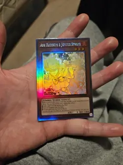 ash blossom & joyous spring rc04-ae009 ghost holographic rare ocg yugioh card - Image 3