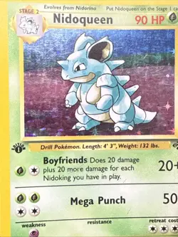 Pokemon Nidoqueen 7/64 Holo Rare 1st Edition Jungle Pokemon Card - Image 4