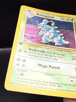Pokemon Nidoqueen 7/64 Holo Rare 1st Edition Jungle Pokemon Card - Image 5