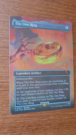 The ONE Ring Magic The Gathering Borderless FOIL Near MINT - Image 2