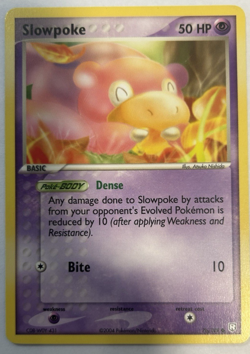 2004 Pokemon Team Rocket Return #76/109 Slowpoke Regular Card MODERATELY PLAYED - Image 1