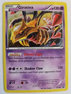 Giratina XY184 Pokemon XY Promo Holo Rare Card Damaged - Image 1